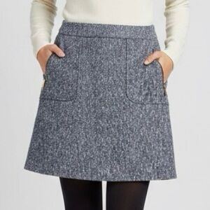 Ann Taylor Navy & White Tweed Pencil Skirt - Size 6P women’s petite